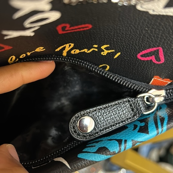 Karl Lagerfeld Adele Graffiti In Paris  Backpack Purse-NWT - Picture 6 of 8